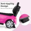 imageLicensed Mercedes Benz Push Car for Toddlers by INFANS 3 in 1 Sliding Walking Car with Push Handle Horn Music Underneath Storage FoottoFloor Ride on Toys for Boys Girls WhitePink