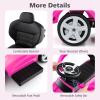 imageLicensed Mercedes Benz Push Car for Toddlers by INFANS 3 in 1 Sliding Walking Car with Push Handle Horn Music Underneath Storage FoottoFloor Ride on Toys for Boys Girls WhitePink
