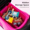 imageLicensed Mercedes Benz Push Car for Toddlers by INFANS 3 in 1 Sliding Walking Car with Push Handle Horn Music Underneath Storage FoottoFloor Ride on Toys for Boys Girls WhitePink