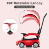 imageLicensed Mercedes Benz Push Car for Toddlers by INFANS 3 in 1 Sliding Walking Car with Push Handle Horn Music Underneath Storage FoottoFloor Ride on Toys for Boys Girls WhiteRed
