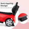 imageLicensed Mercedes Benz Push Car for Toddlers by INFANS 3 in 1 Sliding Walking Car with Push Handle Horn Music Underneath Storage FoottoFloor Ride on Toys for Boys Girls WhiteRed