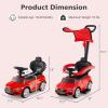 imageLicensed Mercedes Benz Push Car for Toddlers by INFANS 3 in 1 Sliding Walking Car with Push Handle Horn Music Underneath Storage FoottoFloor Ride on Toys for Boys Girls WhiteRed