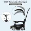 imageLicensed Mercedes Benz Push Car for Toddlers by INFANS 3 in 1 Sliding Walking Car with Push Handle Horn Music Underneath Storage FoottoFloor Ride on Toys for Boys Girls WhiteBlack