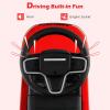 imageLicensed Push Car for Toddlers by INFANS 3 in 1 Sliding Walking Car with Push Handle Horn Music Underneath Storage FoottoFloor Ride on Toys for Boys Girls IvoryRed