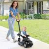 imageLicensed Push Car for Toddlers by INFANS 3 in 1 Sliding Walking Car with Push Handle Horn Music Underneath Storage FoottoFloor Ride on Toys for Boys Girls IvoryBlack