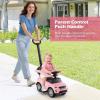imageLicensed Push Car for Toddlers by INFANS 3 in 1 Sliding Walking Car with Push Handle Horn Music Underneath Storage FoottoFloor Ride on Toys for Boys Girls IvoryPink