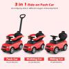 imageLicensed Push Car for Toddlers by INFANS 3 in 1 Sliding Walking Car with Push Handle Horn Music Underneath Storage FoottoFloor Ride on Toys for Boys Girls IvoryRed