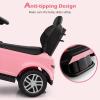 imageLicensed Push Car for Toddlers by INFANS 3 in 1 Sliding Walking Car with Push Handle Horn Music Underneath Storage FoottoFloor Ride on Toys for Boys Girls IvoryPink