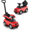 imageLicensed Push Car for Toddlers by INFANS 3 in 1 Sliding Walking Car with Push Handle Horn Music Underneath Storage FoottoFloor Ride on Toys for Boys Girls IvoryRed