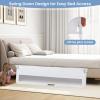 imageINFANS Bed Rail for Toddlers 59quot Foldable Safety Baby Crib Rail Fit for Kids Twin Extra Long Swing Down Bed Guardrail for Convertible Crib Queen Full King Mattress Side Guard PinkWhite