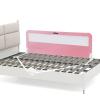 imageINFANS Bed Rail for Toddlers 59quot Foldable Safety Baby Crib Rail Fit for Kids Twin Extra Long Swing Down Bed Guardrail for Convertible Crib Queen Full King Mattress Side Guard PinkPink