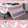 imageINFANS Bed Rail for Toddlers 59quot Foldable Safety Baby Crib Rail Fit for Kids Twin Extra Long Swing Down Bed Guardrail for Convertible Crib Queen Full King Mattress Side Guard PinkPink