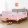 imageINFANS Bed Rail for Toddlers 59quot Foldable Safety Baby Crib Rail Fit for Kids Twin Extra Long Swing Down Bed Guardrail for Convertible Crib Queen Full King Mattress Side Guard PinkPink
