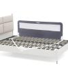 imageINFANS Bed Rail for Toddlers 59quot Foldable Safety Baby Crib Rail Fit for Kids Twin Extra Long Swing Down Bed Guardrail for Convertible Crib Queen Full King Mattress Side Guard PinkGrey