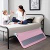 imageINFANS Bed Rail for Toddlers 59quot Foldable Safety Baby Crib Rail Fit for Kids Twin Extra Long Swing Down Bed Guardrail for Convertible Crib Queen Full King Mattress Side Guard PinkPink