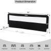 imageINFANS Bed Rail for Toddlers 59quot Foldable Safety Baby Crib Rail Fit for Kids Twin Extra Long Swing Down Bed Guardrail for Convertible Crib Queen Full King Mattress Side Guard PinkBlack