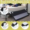 imageINFANS Bed Rail for Toddlers 59quot Foldable Safety Baby Crib Rail Fit for Kids Twin Extra Long Swing Down Bed Guardrail for Convertible Crib Queen Full King Mattress Side Guard PinkBlack