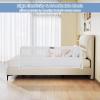 imageINFANS Bed Rail for Toddlers 59quot Foldable Safety Baby Crib Rail Fit for Kids Twin Extra Long Swing Down Bed Guardrail for Convertible Crib Queen Full King Mattress Side Guard PinkWhite