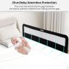imageINFANS Bed Rail for Toddlers 59quot Foldable Safety Baby Crib Rail Fit for Kids Twin Extra Long Swing Down Bed Guardrail for Convertible Crib Queen Full King Mattress Side Guard PinkBlack