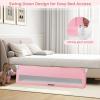 imageINFANS Bed Rail for Toddlers 59quot Foldable Safety Baby Crib Rail Fit for Kids Twin Extra Long Swing Down Bed Guardrail for Convertible Crib Queen Full King Mattress Side Guard PinkPink