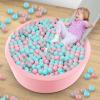 imageINFANS Foam Ball Pit for Toddlers with 200 Balls 36quotx 12quot Large Round Ball Pool Playpen with Soft Memory Sponge Pad BPA Free Ideal Gift for Kids Babies Indoor Outdoor PinkPink