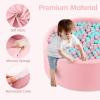 imageINFANS Foam Ball Pit for Toddlers with 200 Balls 36quotx 12quot Large Round Ball Pool Playpen with Soft Memory Sponge Pad BPA Free Ideal Gift for Kids Babies Indoor Outdoor PinkPink