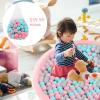 imageINFANS Foam Ball Pit for Toddlers with 200 Balls 36quotx 12quot Large Round Ball Pool Playpen with Soft Memory Sponge Pad BPA Free Ideal Gift for Kids Babies Indoor Outdoor PinkPink
