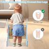 imageINFANS Wooden Baby Walker Montessori Walker with Multiple Activity Toys Storage Push Walker Toys for Infant Learning to Walk Sit to Stand Walker for Boys GirlsBlue