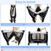 imageINFANS 4 in 1 Pack and Play Portable Nursery Center for Baby Kid Infant Travel Playard with Bassinet Mattress Diaper Changer Bag Toys Music Box Storage Basket CowCow