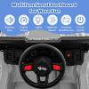 imageINFANS Kids Ride on Car Truck with 24G Remote Control 12V Battery Powered Electric Cars for Kids w3 Speeds Battery Display LED Lights Safety Belt Music ampamp Horn BluetoothFMUSB GrayGray
