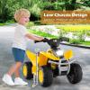 imageLicensed Caterpillar Ride on ATV by INFANS 6V Kids Battery Powered Electric Vehicle Car with SingleButton Start LED Lights 4 Wheeler Quad Toys for Toddlers Boys Girls