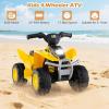 imageLicensed Caterpillar Ride on ATV by INFANS 6V Kids Battery Powered Electric Vehicle Car with SingleButton Start LED Lights 4 Wheeler Quad Toys for Toddlers Boys Girls