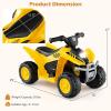 imageLicensed Caterpillar Ride on ATV by INFANS 6V Kids Battery Powered Electric Vehicle Car with SingleButton Start LED Lights 4 Wheeler Quad Toys for Toddlers Boys Girls