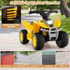 imageLicensed Caterpillar Ride on ATV by INFANS 6V Kids Battery Powered Electric Vehicle Car with SingleButton Start LED Lights 4 Wheeler Quad Toys for Toddlers Boys Girls
