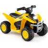 imageLicensed Caterpillar Ride on ATV by INFANS 6V Kids Battery Powered Electric Vehicle Car with SingleButton Start LED Lights 4 Wheeler Quad Toys for Toddlers Boys Girls
