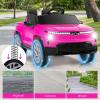 imageLicensed Chevrolet Silverado Ride on Car for Kids by INFANS 12V Battery Powered Electric Vehicle with Shock Absorption Remote Control Headlight Bluetooth Power Display USB Aged 38 BlackPink