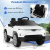 imageLicensed Chevrolet Silverado Ride on Car for Kids by INFANS 12V Battery Powered Electric Vehicle with Shock Absorption Remote Control Headlight Bluetooth Power Display USB Aged 38 BlackWhite