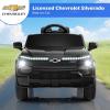 imageLicensed Chevrolet Silverado Ride on Car for Kids by INFANS 12V Battery Powered Electric Vehicle with Shock Absorption Remote Control Headlight Bluetooth Power Display USB Aged 38 BlackBlack