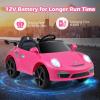 imageLicensed Porsche 12V Ride on Car by INFANS Electric Vehicle Battery Powered with Remote Control Headlight Bluetooth Power Display 4 Wheeler Toys for Kids Girls Boys BlackPink