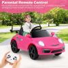 imageLicensed Porsche 12V Ride on Car by INFANS Electric Vehicle Battery Powered with Remote Control Headlight Bluetooth Power Display 4 Wheeler Toys for Kids Girls Boys BlackPink