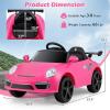 imageLicensed Porsche 12V Ride on Car by INFANS Electric Vehicle Battery Powered with Remote Control Headlight Bluetooth Power Display 4 Wheeler Toys for Kids Girls Boys BlackPink