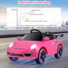 imageLicensed Porsche 12V Ride on Car by INFANS Electric Vehicle Battery Powered with Remote Control Headlight Bluetooth Power Display 4 Wheeler Toys for Kids Girls Boys BlackPink