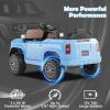 imageLicensed Toyota Ride on Car by INFANS Battery Powered Electric Vehicle for Kids with Remote Control MP3 USB Power Display LED Lights Suspension Ride on Toy for 3 Boys Girls WhiteBlue