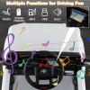 imageLicensed Toyota Ride on Car by INFANS Battery Powered Electric Vehicle for Kids with Remote Control MP3 USB Power Display LED Lights Suspension Ride on Toy for 3 Boys Girls WhiteWhite