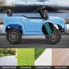imageLicensed Toyota Ride on Car by INFANS Battery Powered Electric Vehicle for Kids with Remote Control MP3 USB Power Display LED Lights Suspension Ride on Toy for 3 Boys Girls WhiteBlue