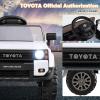 imageLicensed Toyota Ride on Car by INFANS Battery Powered Electric Vehicle for Kids with Remote Control MP3 USB Power Display LED Lights Suspension Ride on Toy for 3 Boys Girls WhiteWhite