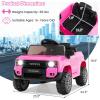 imageLicensed Toyota Ride on Car by INFANS Battery Powered Electric Vehicle for Kids with Remote Control MP3 USB Power Display LED Lights Suspension Ride on Toy for 3 Boys Girls WhitePink