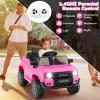 imageLicensed Toyota Ride on Car by INFANS Battery Powered Electric Vehicle for Kids with Remote Control MP3 USB Power Display LED Lights Suspension Ride on Toy for 3 Boys Girls WhitePink