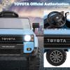 imageLicensed Toyota Ride on Car by INFANS Battery Powered Electric Vehicle for Kids with Remote Control MP3 USB Power Display LED Lights Suspension Ride on Toy for 3 Boys Girls WhiteBlue
