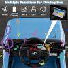 imageLicensed Toyota Ride on Car by INFANS Battery Powered Electric Vehicle for Kids with Remote Control MP3 USB Power Display LED Lights Suspension Ride on Toy for 3 Boys Girls WhiteBlue